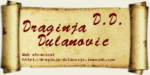 Draginja Dulanović vizit kartica